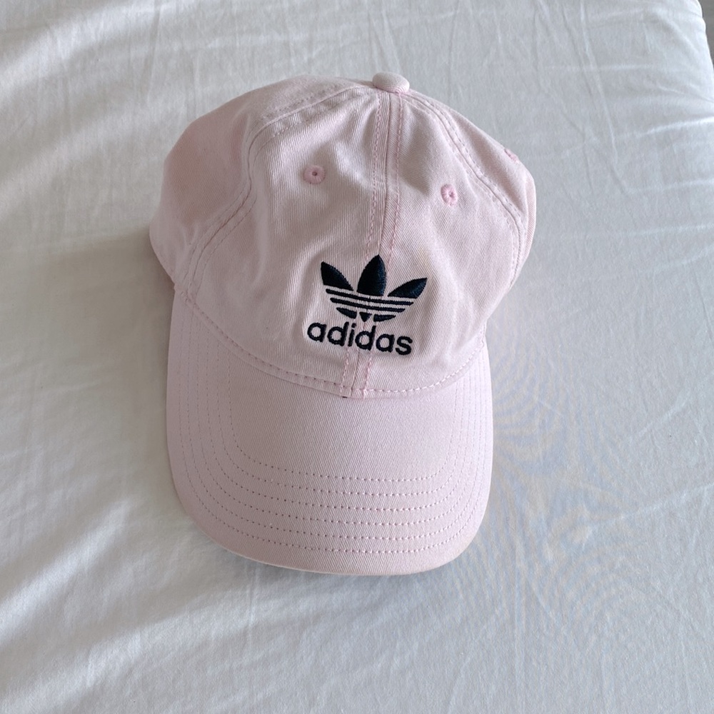 Adidas pink logo cap